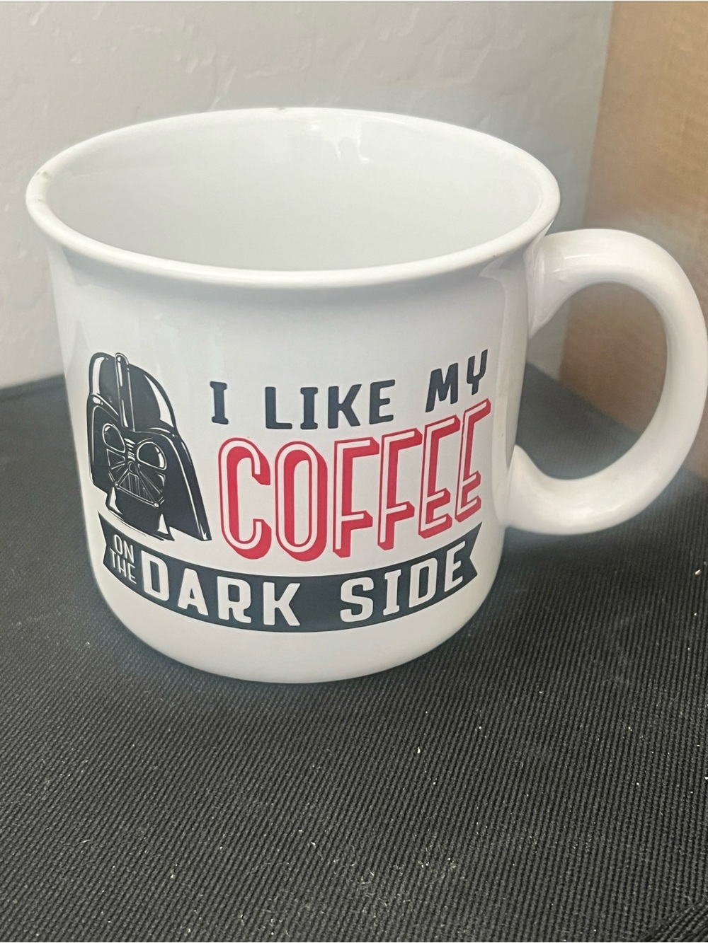 Star Wars “I Like My Coffee on the Dark Side” Ceramic coffee mug.
